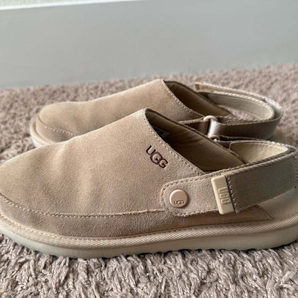 UGG Women's Tan Suede Slingback Clog